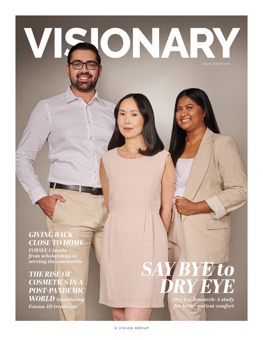 Cover of the VISIONARY magazine 2023 edition, U Vision Group's annual publication